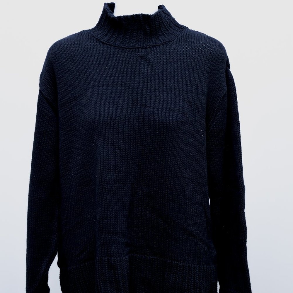All Points Women XL Black Long Sleeve Turtleneck Sweater